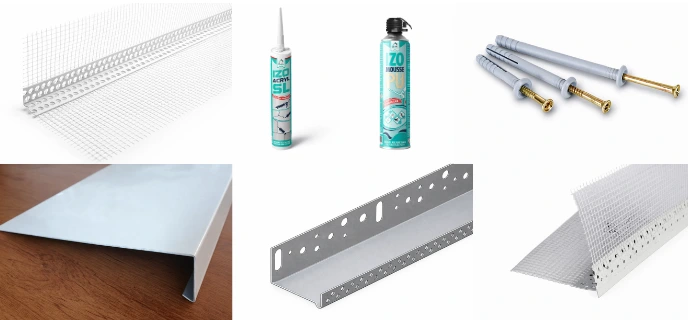 ITE accessoires rails de départ cornières chevilles profils PROVELIAH