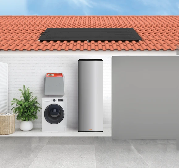 SOLAR BOX : bloc solaire thermodynamique pour raccorder un ballon ECS existant (1 ou 2 panneaux)