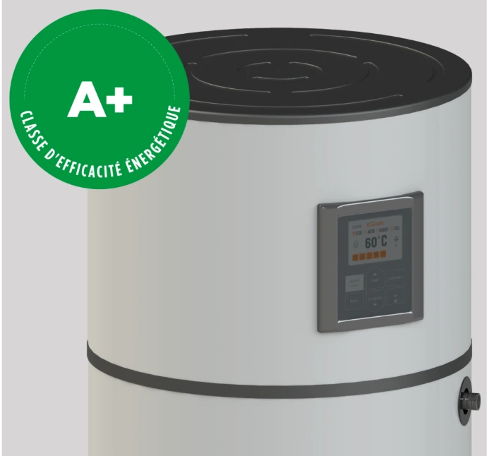 PAC eau/eau pour ECS : AQUAPURA BOOSTER, booster d’eau chaude sanitaire sur réseau basse température