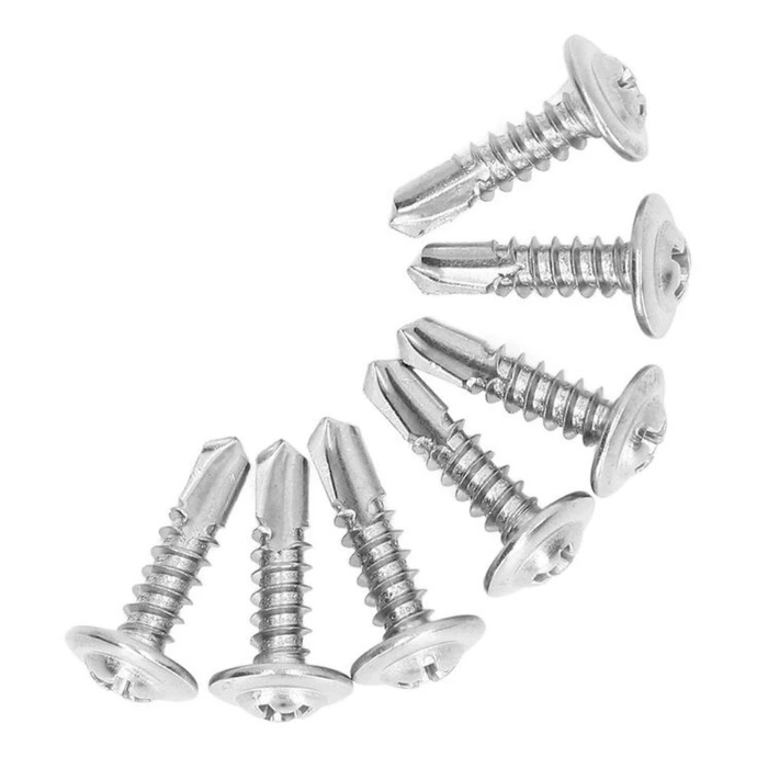 Accessoires tôle calorifuge : visserie, rivets, grenouillères, feuillard et outillage
