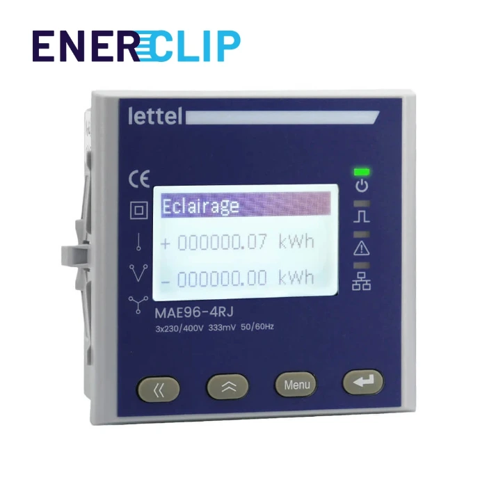 Module de mesure Enerclip MSC-M4 LETTEL 1 module rail DIN mesure triphasé