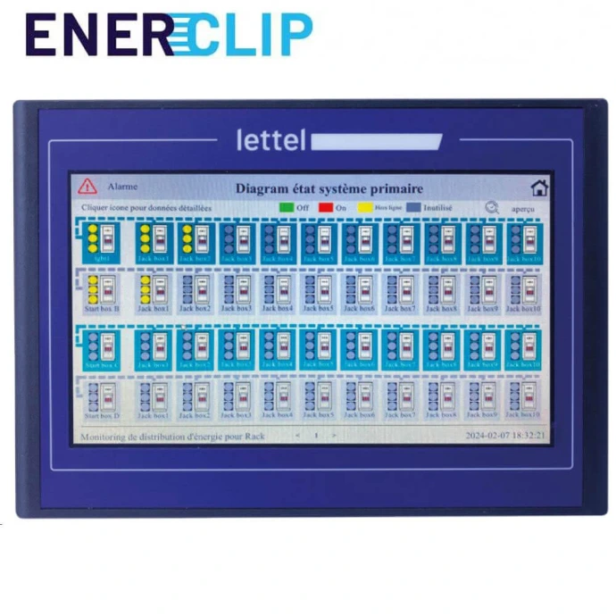 Le logiciel Enerclip V2 est fourni gratuitement avec la solution programmation et supervision