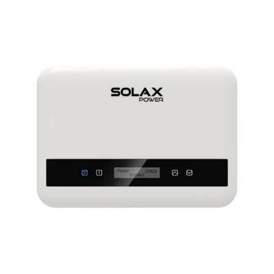 Onduleur réseau monophasé SolaX X1-MINI G4, boîtier blanc avec bandeau noir