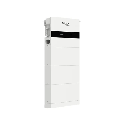 Système SolaX X3-IES présenté en colonne avec onduleur et éléments de stockage