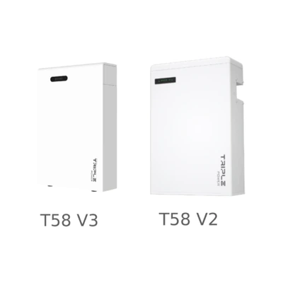 Batteries SolaX T58 V3 et T58 V2 présentées côte à côte avec leur désignation