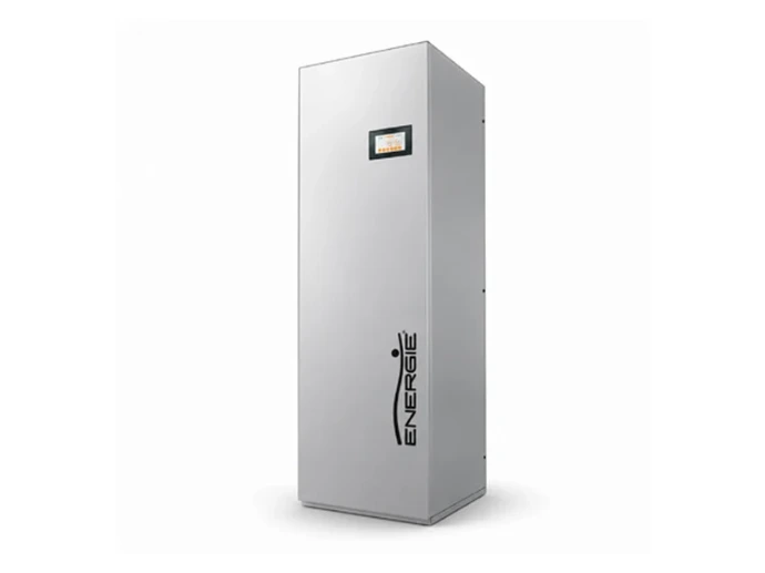 Unité intérieure ENERGIE AQUAPURA THERMOBOX en habillage rectangulaire, avec écran de commande en façade