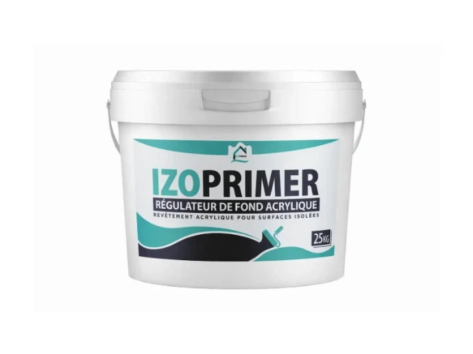 Seau IZOPRIMER, régulateur de fond acrylique pour la préparation des supports avant finition