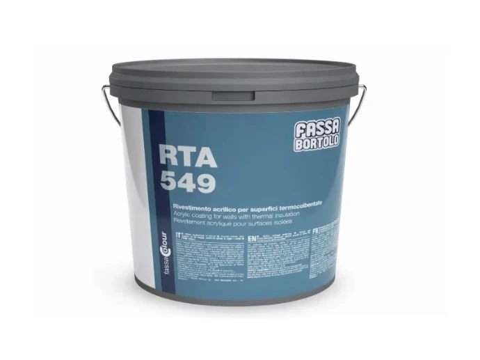 Seau FASSA RTA 549, enduit de finition acrylique pour façade isolée par l’extérieur