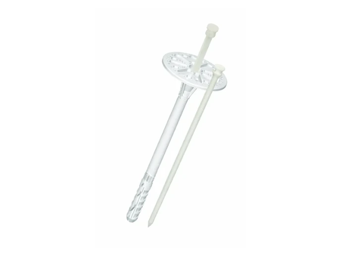 Cheville de fixation pour panneau isolant ITE avec rosace circulaire